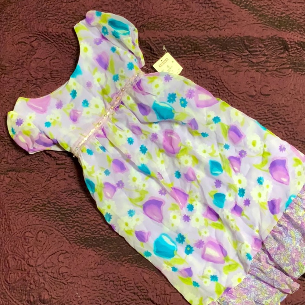 Lilac floral dress